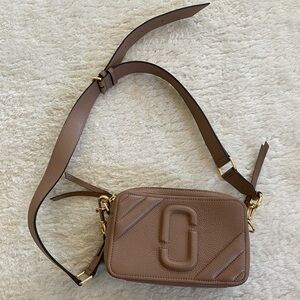 Marc Jacobs The Snapshot Crossbody, Dusty Rose Leather and Gold Hardware